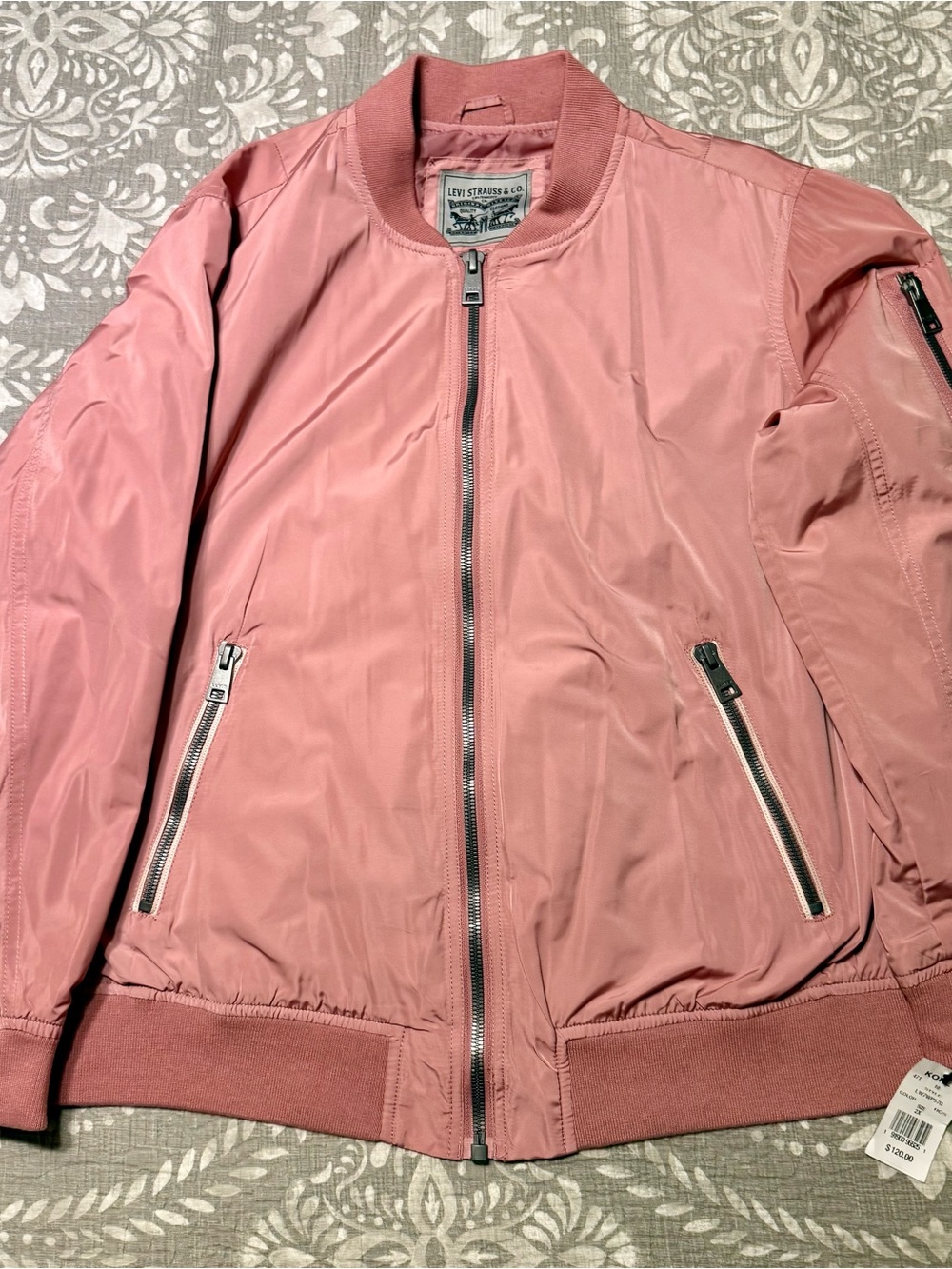 Levi's Dusty Pink Women’s Bomber Jacket -NWT